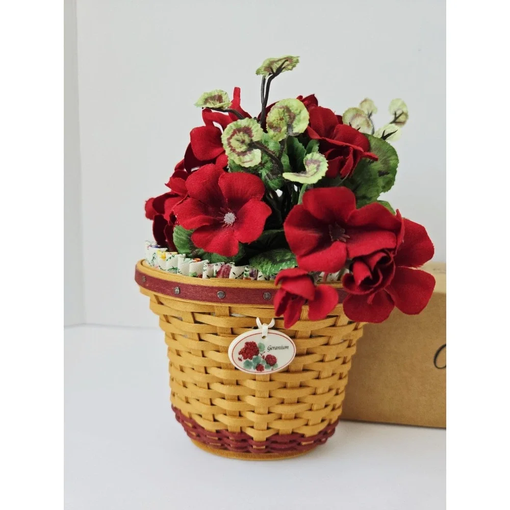 Longaberger Basket May Series flower Geranium‎